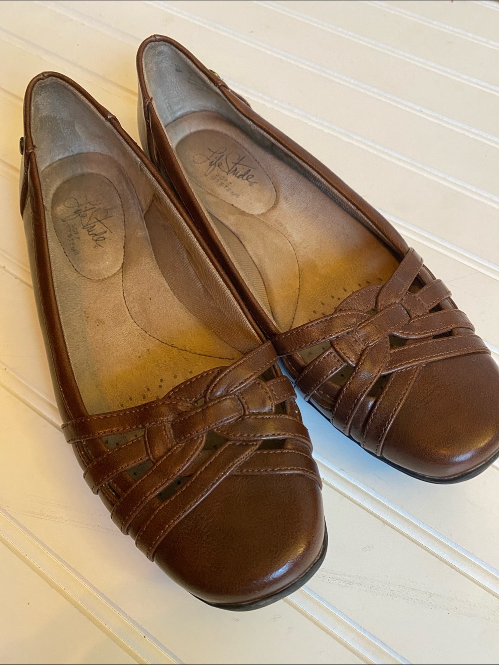 Life Stride Brown Women's Flats Loafers